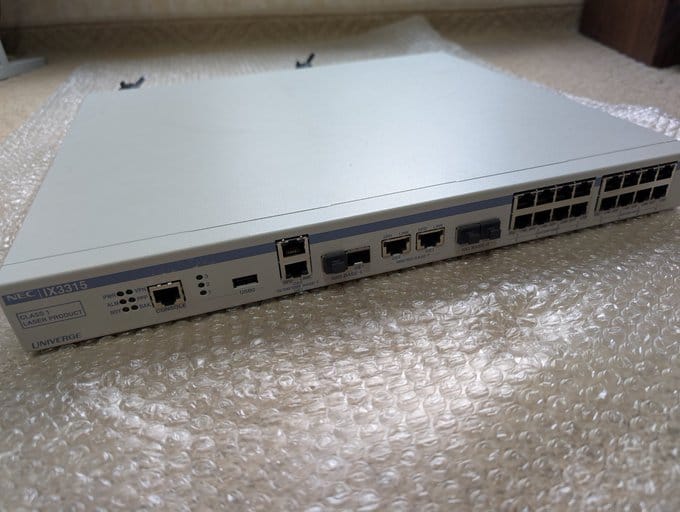 基幹ルーターをIX3315にした