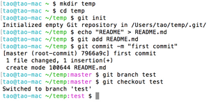 Macのterminalの文字に色を付けてgit branchも表示した